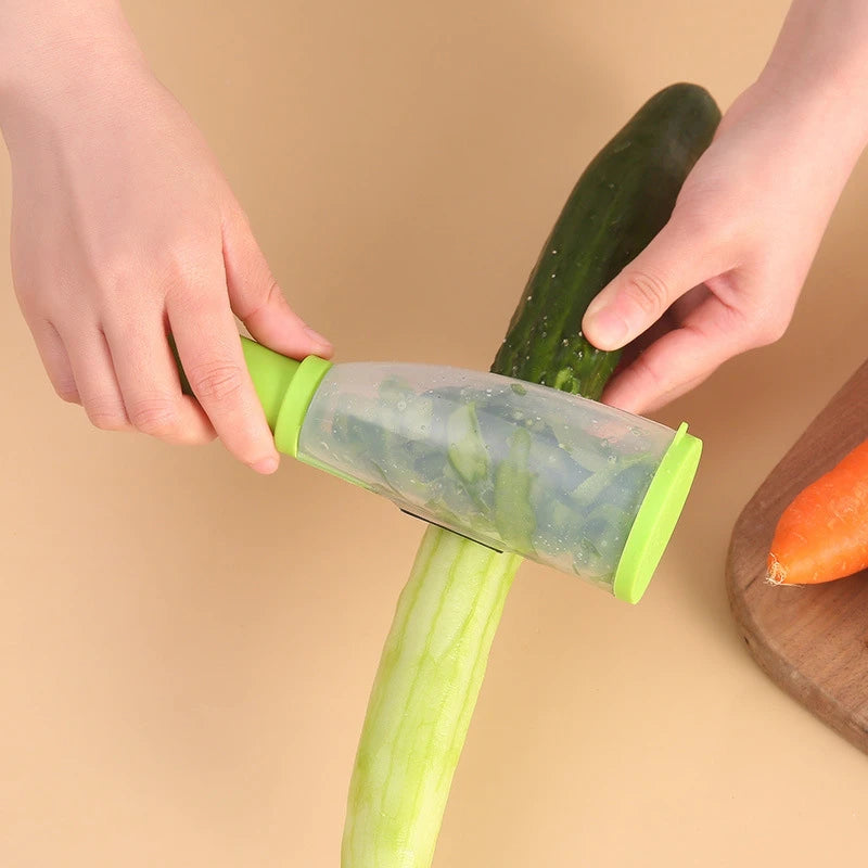 couteau a eplucher vert concombre