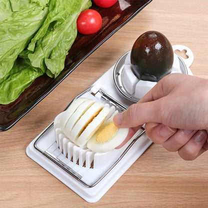 Coupe oeuf blanc oeuf brun