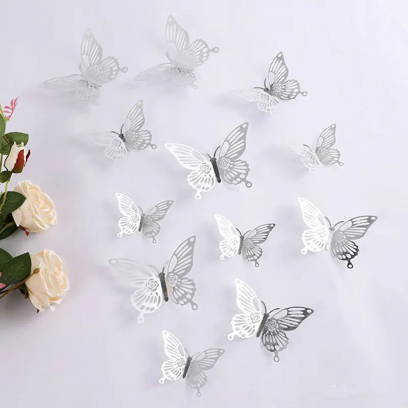 Decoration de gateau argent fleur