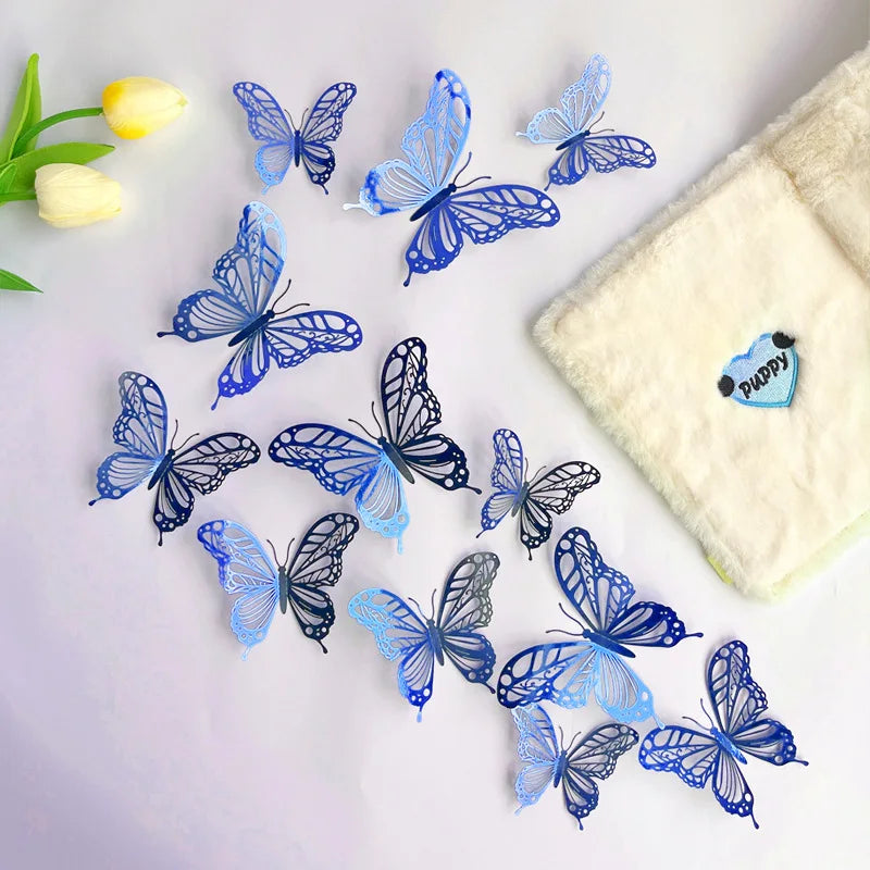 Decoration de gateau bleu fleur