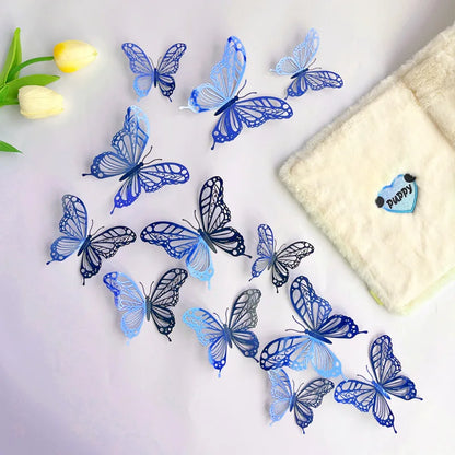 Decoration de gateau bleu fleur