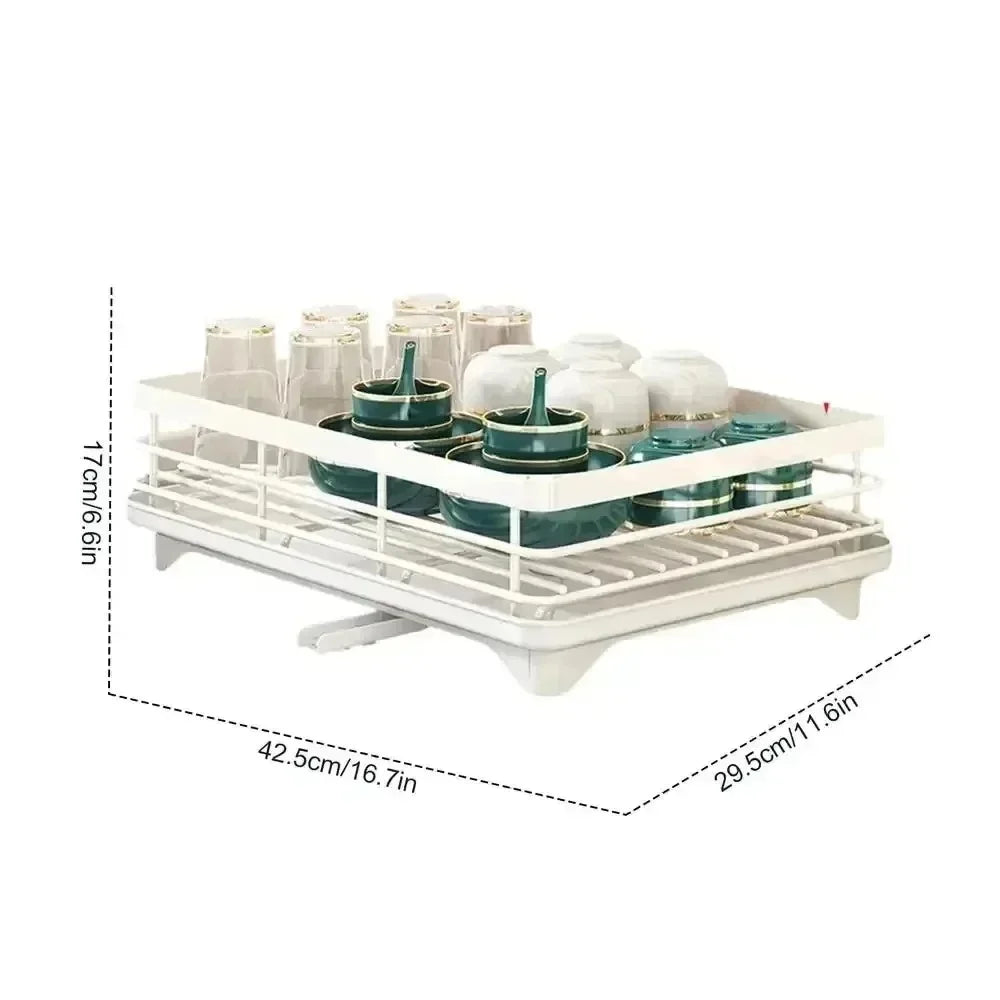 Egouttoir a vaisselle blanc simple dimension