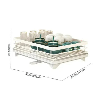 Egouttoir a vaisselle blanc simple dimension