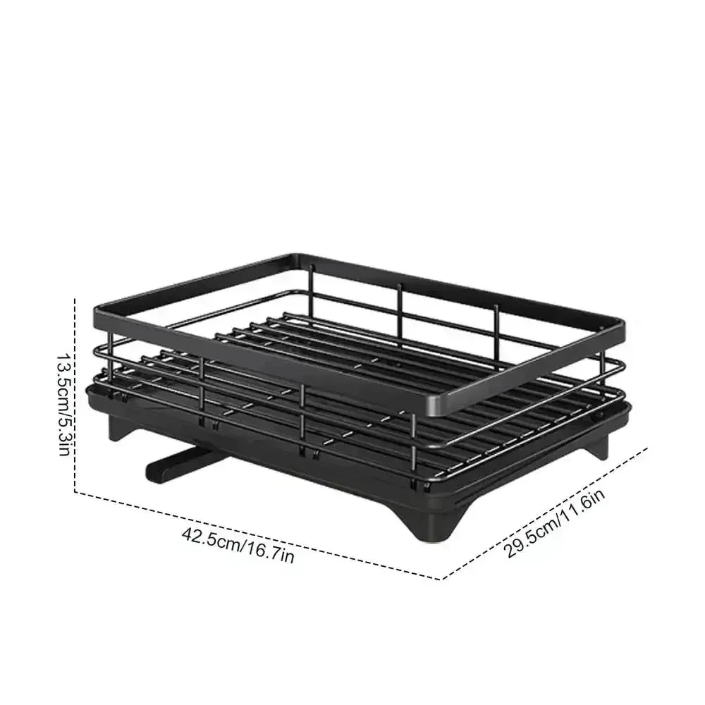 Egouttoir a vaisselle noir simple dimension