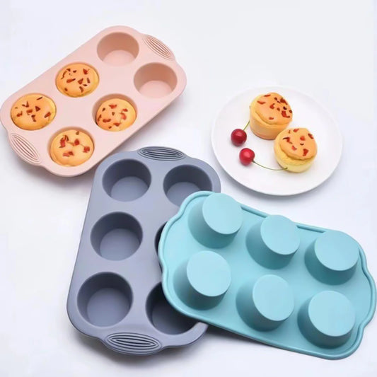Moule a muffin gris beige bleu clair