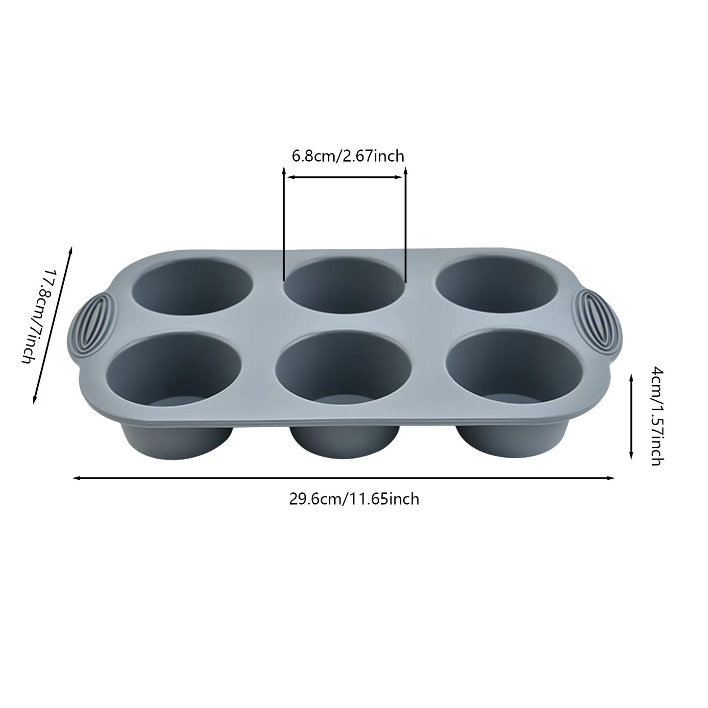Moule a muffin gris dimension