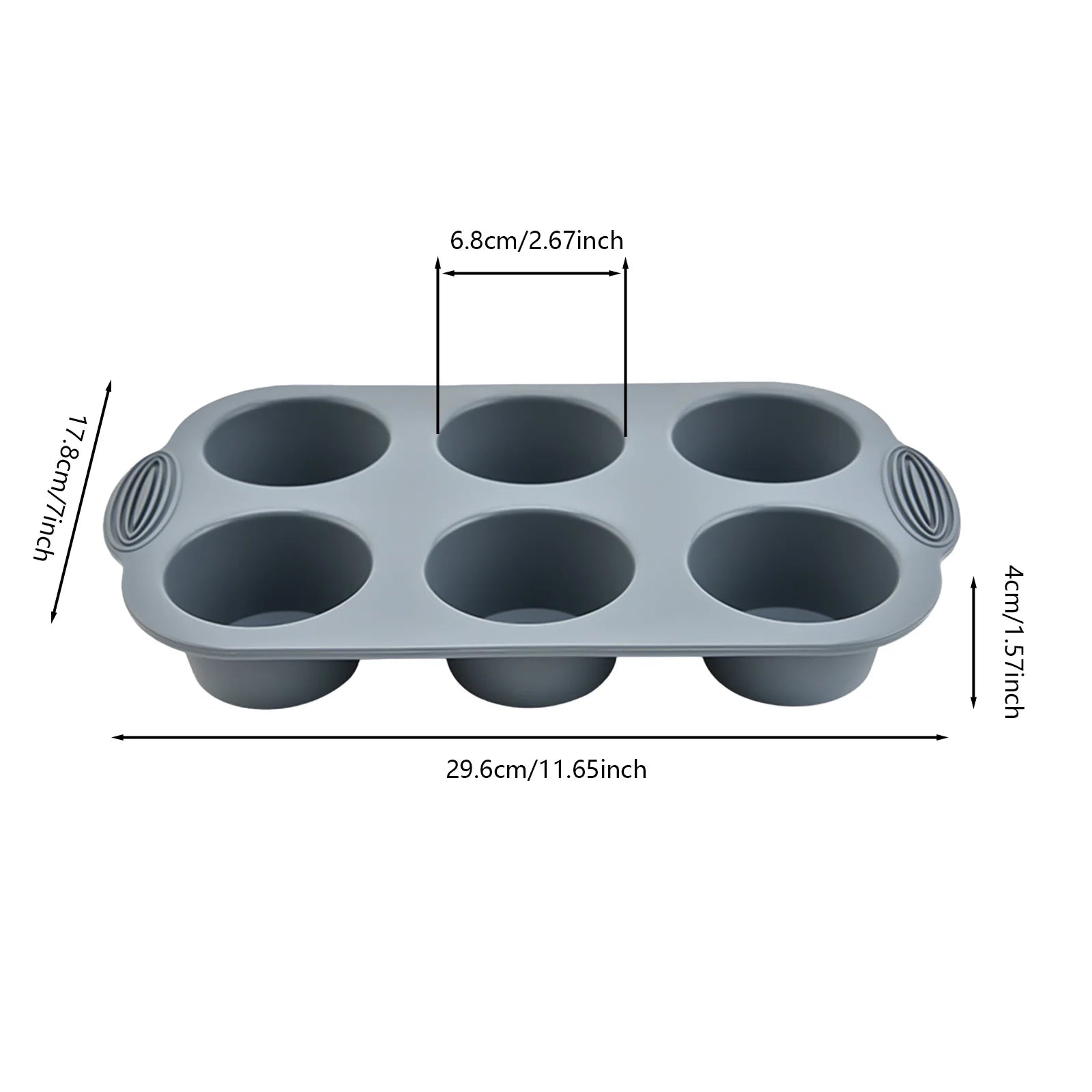 Moule a muffin gris dimension