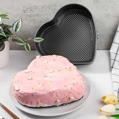 Moule en forme de coeur gateau rose