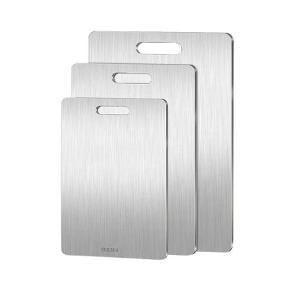 Planche a decouper en acier inoxydable grandeur