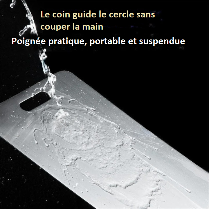 Planche a decouper en acier inoxydable nettoyage