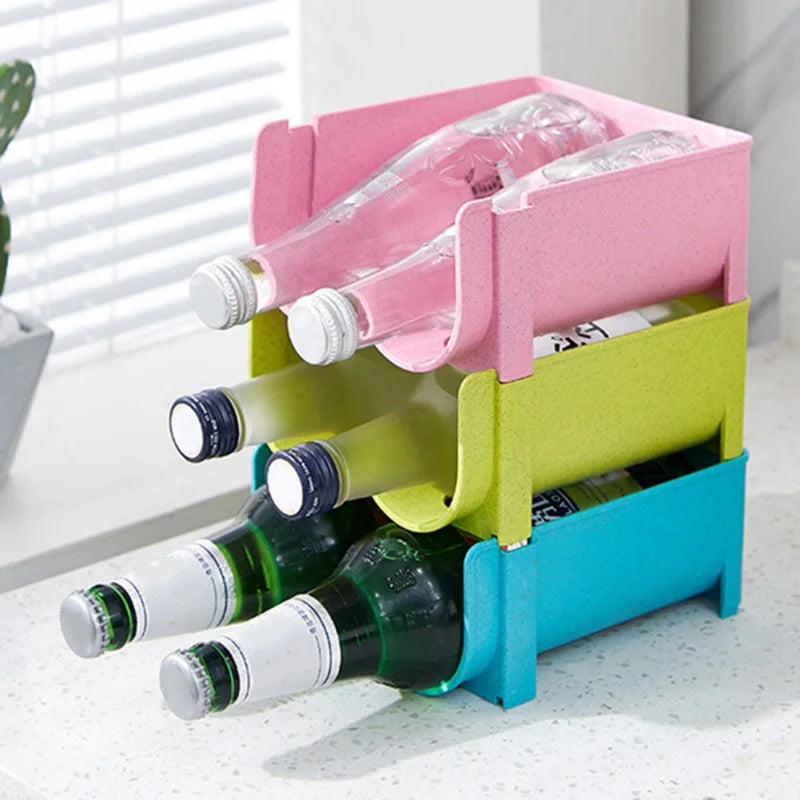 Support de rangement bleu rose vert