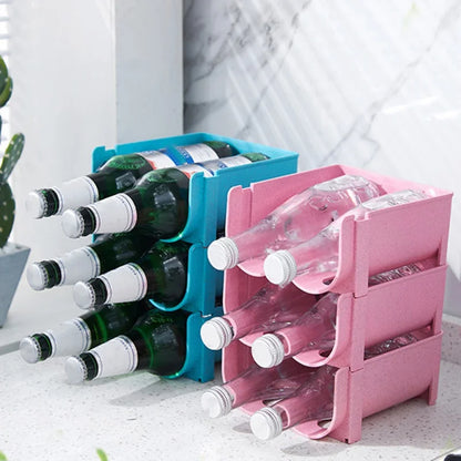 Support de rangement bleu rose