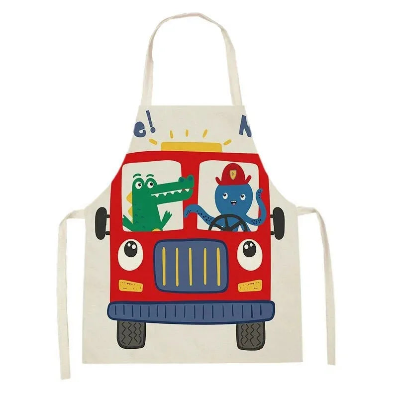 Tablier de cuisine pour enfants pompier