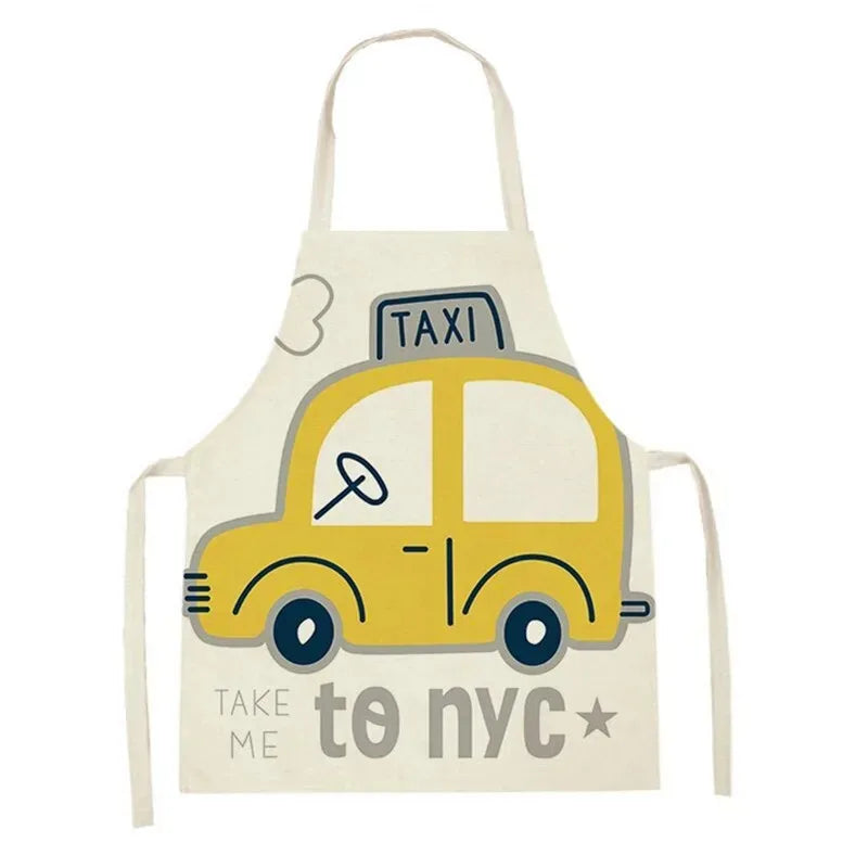 Tablier de cuisine pour enfants taxi