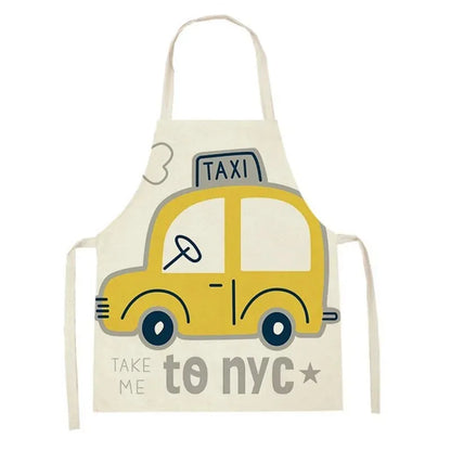 Tablier de cuisine pour enfants taxi