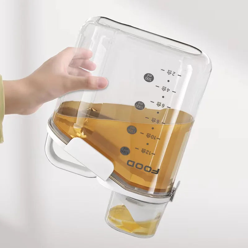 distributeur de cereale blanc huile