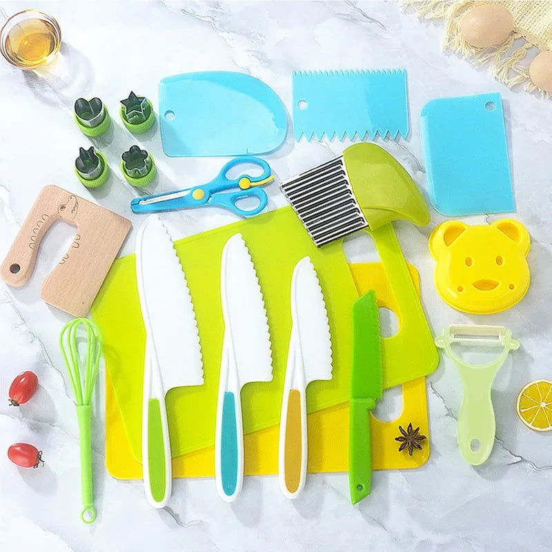 ensemble de couteau pour petit chef dessus