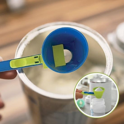 mesures cuillere a soupe bleu vert sel