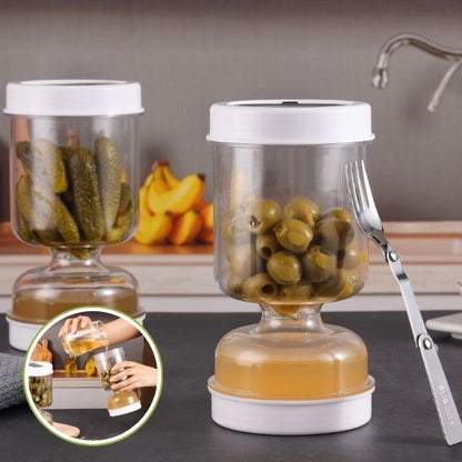 pot conservation olive avec cornichon