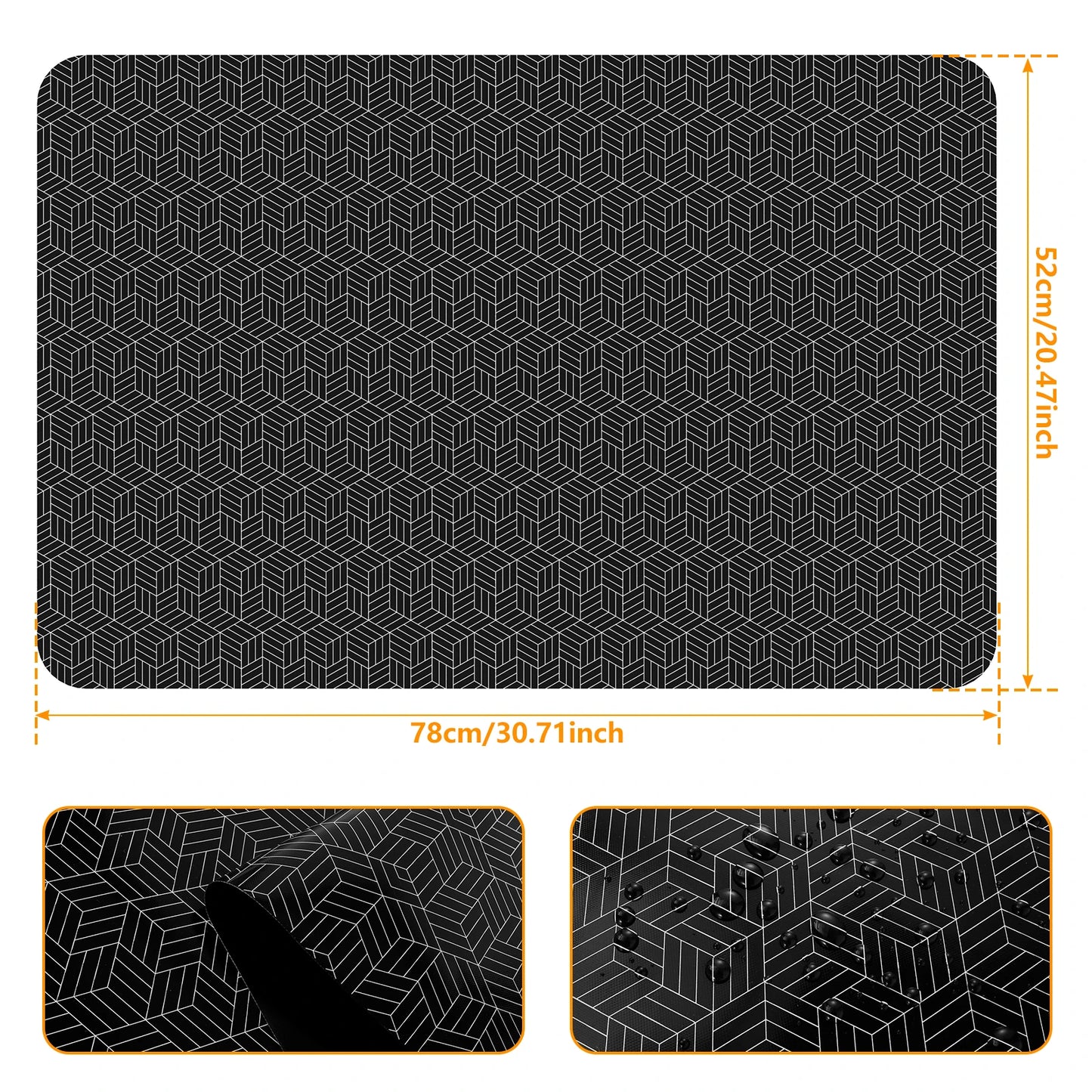 protection cuisiniere cube dimension