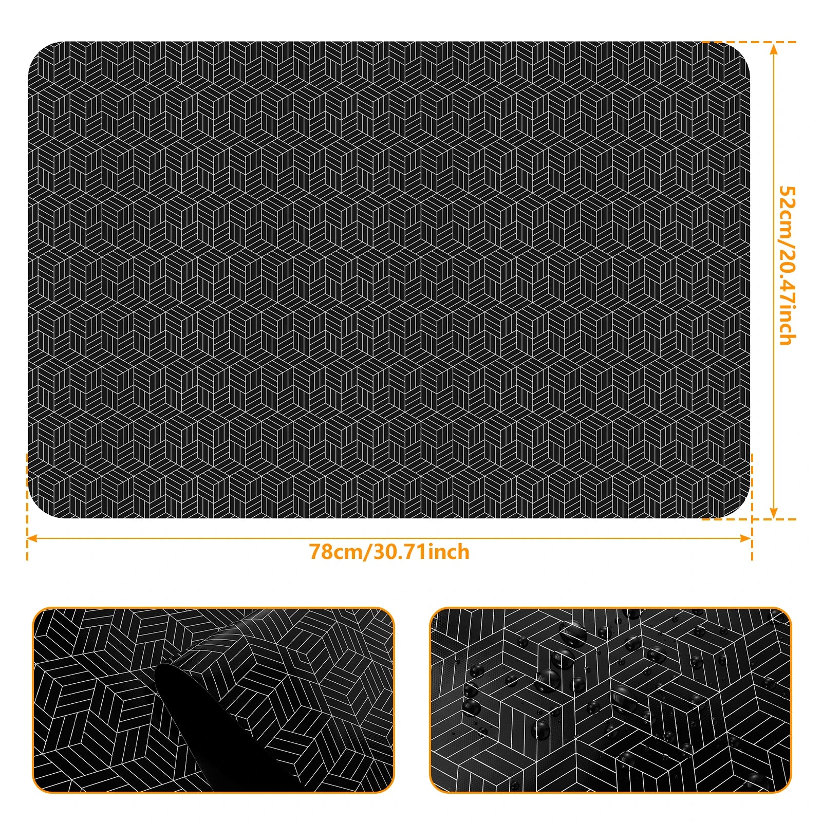 protection cuisiniere cube dimension