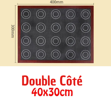 tapis de cuisson en silicone double cote